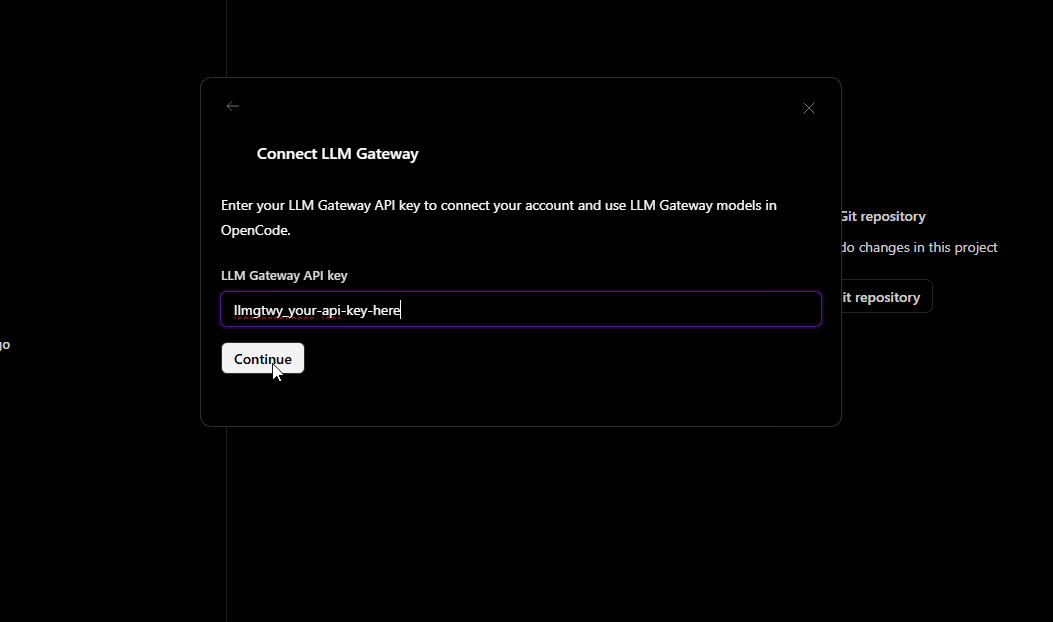 Connect PassingRight — enter API key